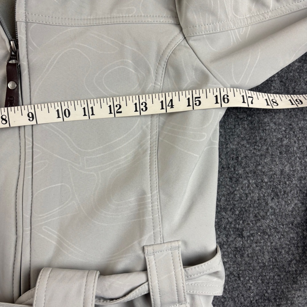 LOLE Women’s Light Grey Glowing Jacket Soft Shell Trench Coat size: XS (2-4) - Picture 8 of 8